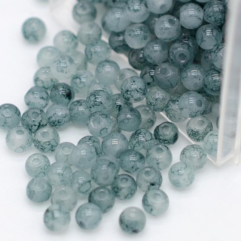 4mm Imitation Jade Glass Seed Beads for Jewelry Crafting – Solid Color Round Beads for Bracelets and Necklaces