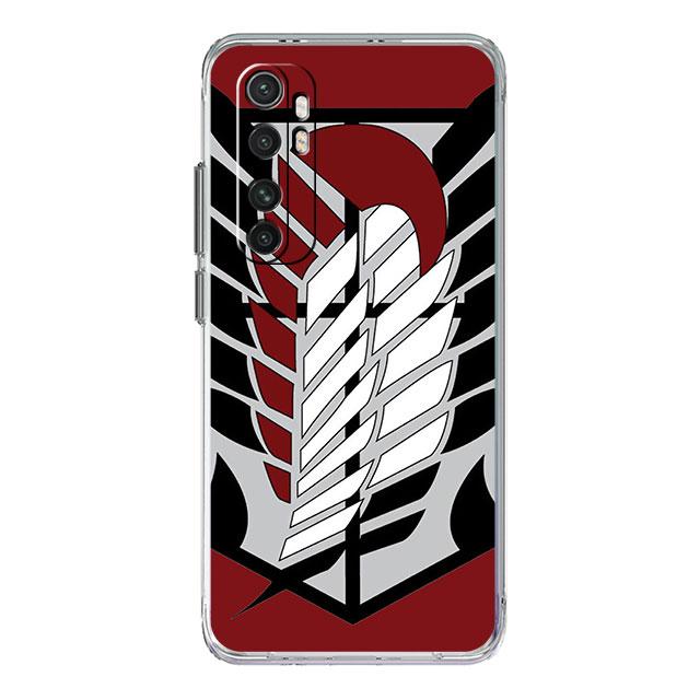 Attack On Titan Logo Phone Case for Xiaomi Mi 12 9T 11X 12X 10T 5G 11 Lite Note 10 11T Poco X3 NFC M3 F3 Soft Clear TPU Funda