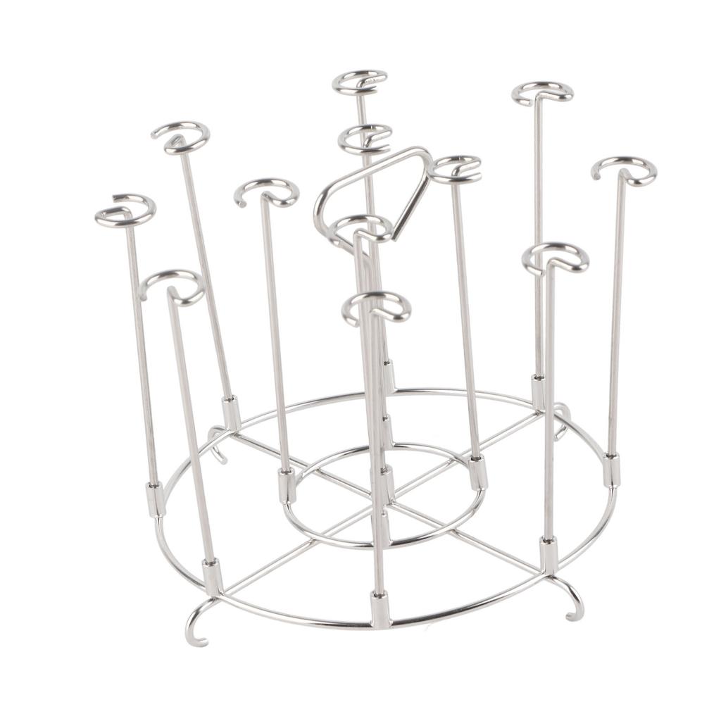 Fryer Skewer Stand Stainless Steel Vertical Grill Rack with Skewers Heat Resistant Kitchen Fryer