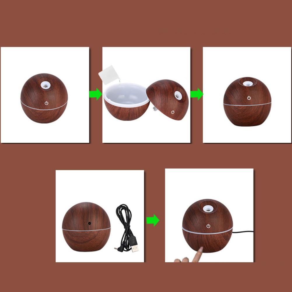 Compact Car Humidifier Colorful LED Humidifier Relaxing Home Ambiance Aromatherapy Diffuser Air Hydration Device