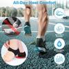 1 Pair Of Heel Protection Sleeves Shock-absorbing Pressure Height Increasing Pad Silicone Anti Slip Half Pad