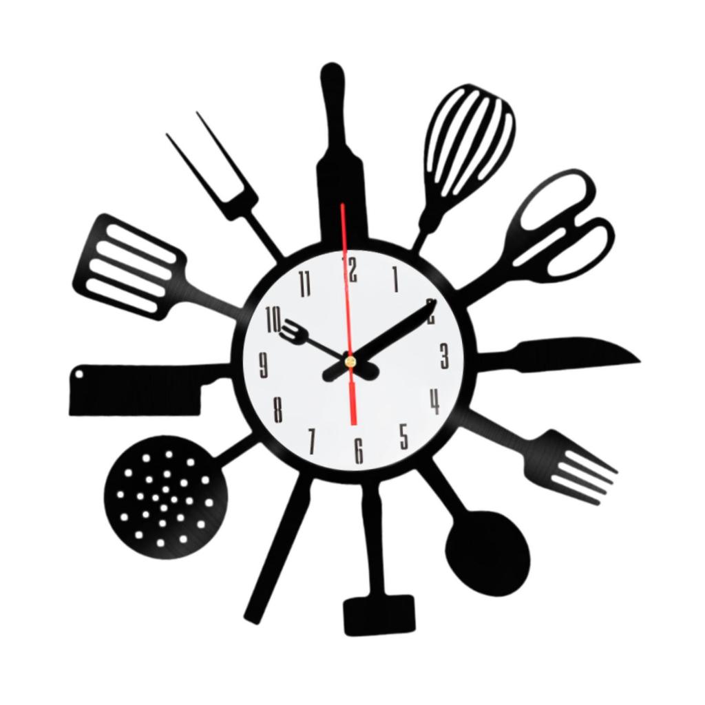 Kitchen Wall Clock Arabic Numerals Quiet Movement Acrylic Wall Watch Decorative Clock for Nice Gifts