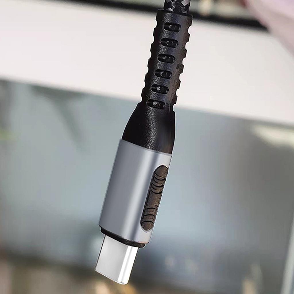 Portable 100W Nylon Braided USB C Cable Double Male End Type C Data Cord for Various Use in Office Home or Travel