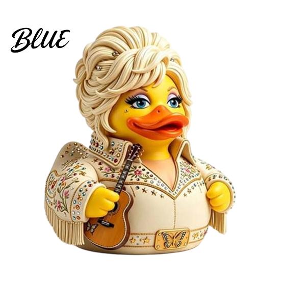 Commemorative Music Theme Collection Charming Duck Novelty Ornament Musical with Guitar Decorative Figurines for Display Case Decor Collectible