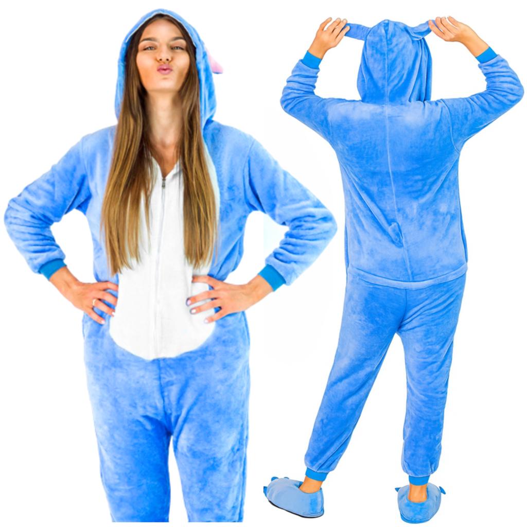 Onesie stitch kigurumi-dräkt mikrofiber varm pyjamas träningsoverall m Onesie stitch-dräkt - S