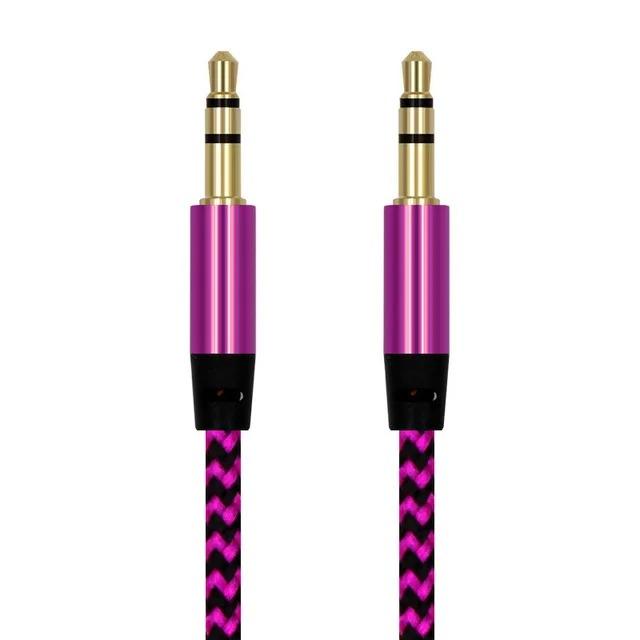 Aux Cable 1M Jack 3.5mm Audio Cable 3.5mm Speaker Cable Male To Male Car Aux Cord for JBL Headphone Iphone Samsung AUX Cord