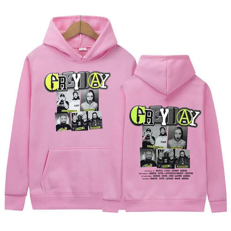 Felpa con cappuccio stampata del tour Suicideboy Gray Day 2024