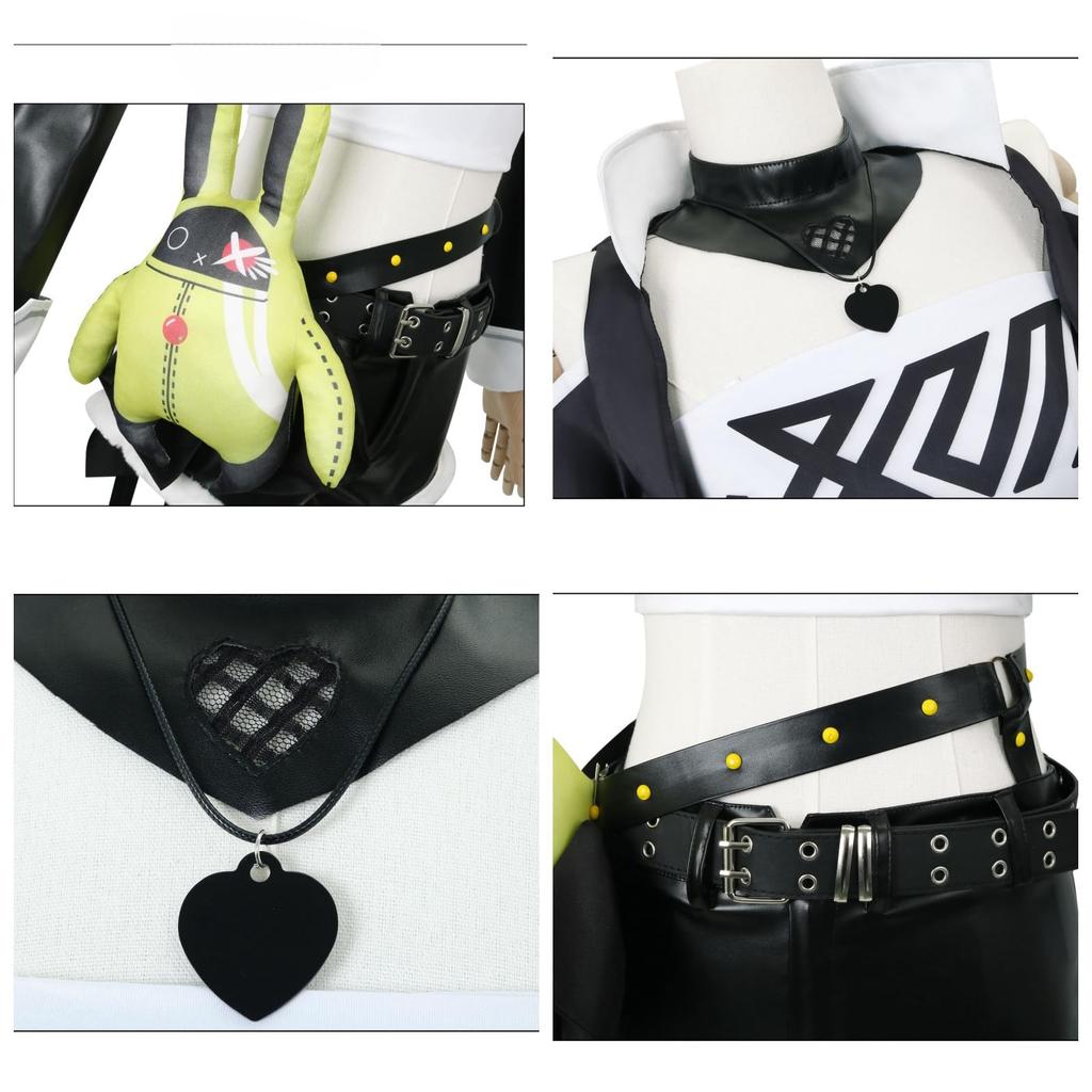 ZOMOZO Zenless Zone Zero Cosplay Costume with Wig for Perfect for School and Halloween Size Adults, Festivals, Events, (Nico, L)