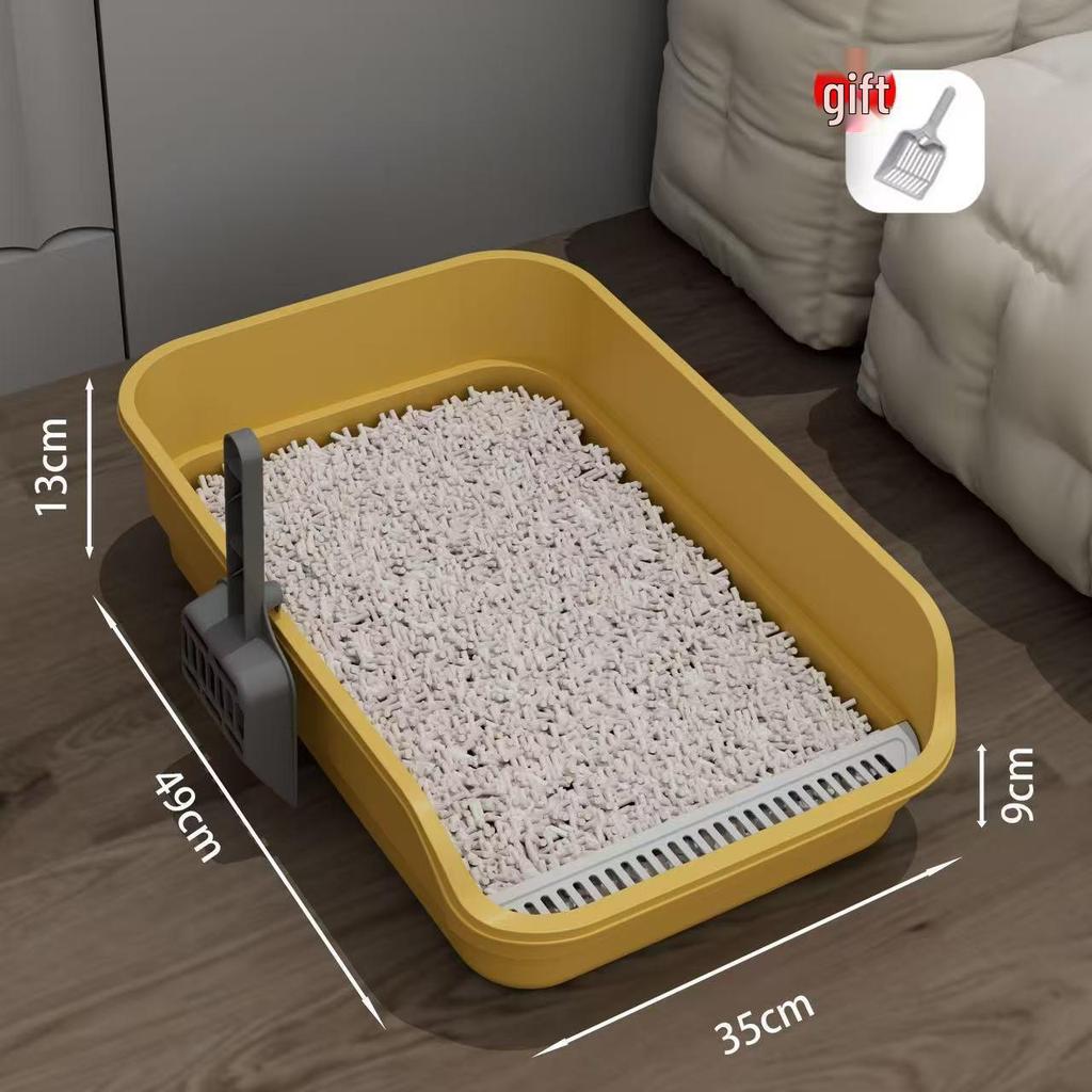 Anti-Splash Jumbo Cat Litter Box: Semi-Closed Super Large Cat Toilet