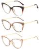 Fashion Anti Blue Light Cat Eye Glasses for Women Retro Frame Reading Computer Clear Lens Simple Female Eyeglasses