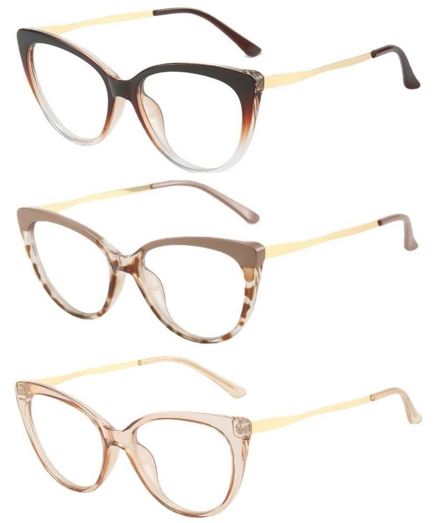 Fashion Anti Blue Light Cat Eye Glasses for Women Retro Frame Reading Computer Clear Lens Simple Female Eyeglasses