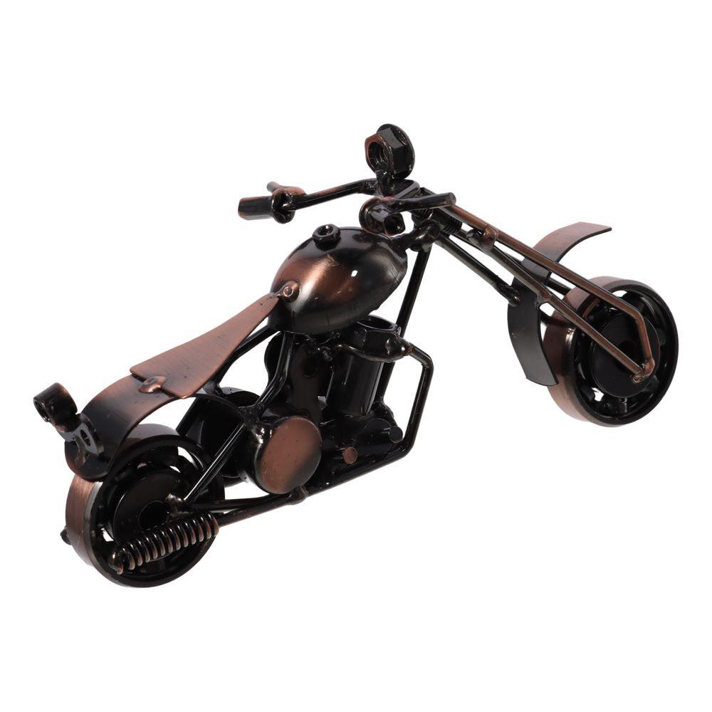 Metal Motorcycle Model Bronze Vintage Motorcycle Sculpture Unique Multifunctional Decoration Mini Motorcycle Motorcycle Lovers