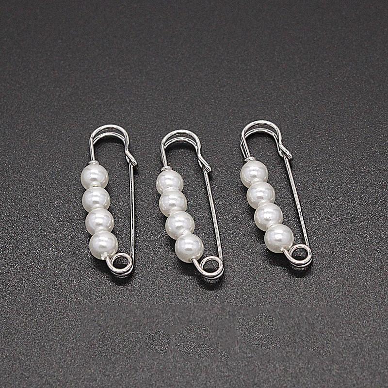 

Шпилька з перлами Простий 10 шт. Більше ніж шарф Шарф Светр Ґудзики Брошка Аксесуари Кардиган Шпилька Пряжка Простий модний специфікації 3.8cm білий