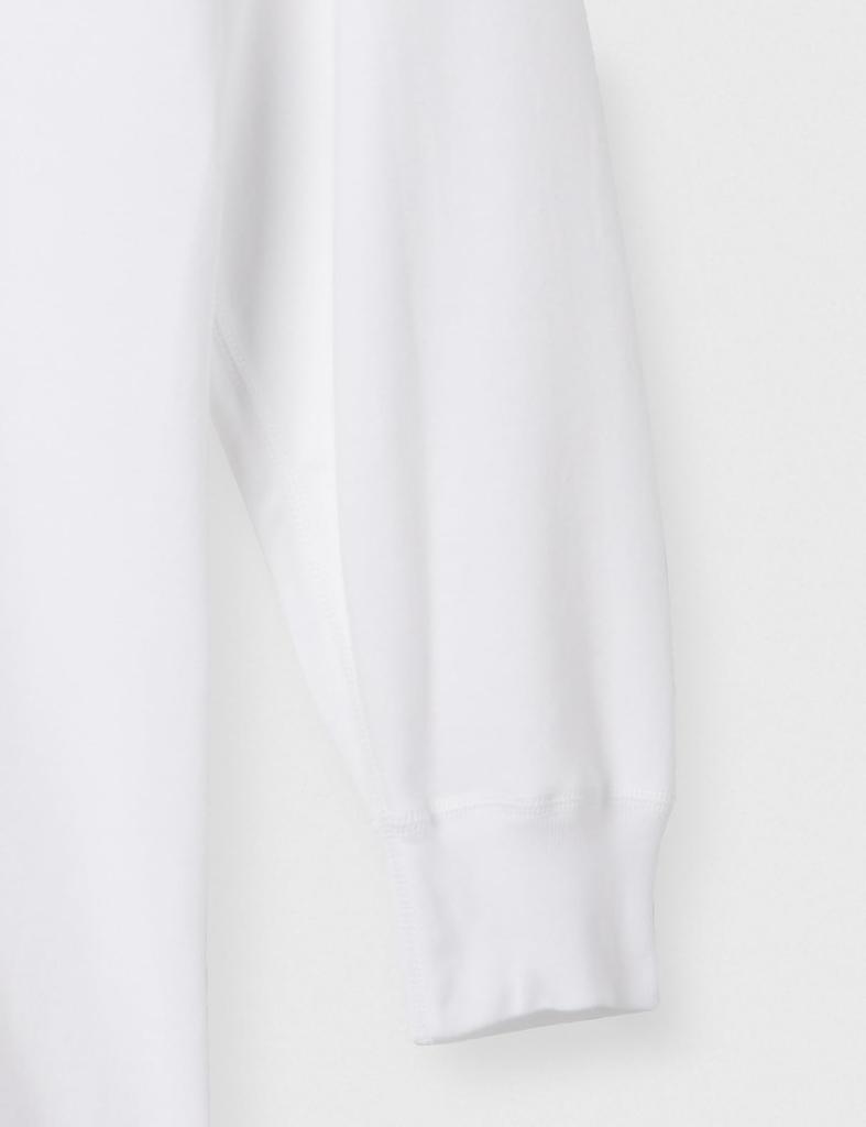 BVD Crew Neck Long Sleeve Warm Thick Smooth Size M Men's T-Shirt, Innerwear, 100% Cotton, Fabric, White,
