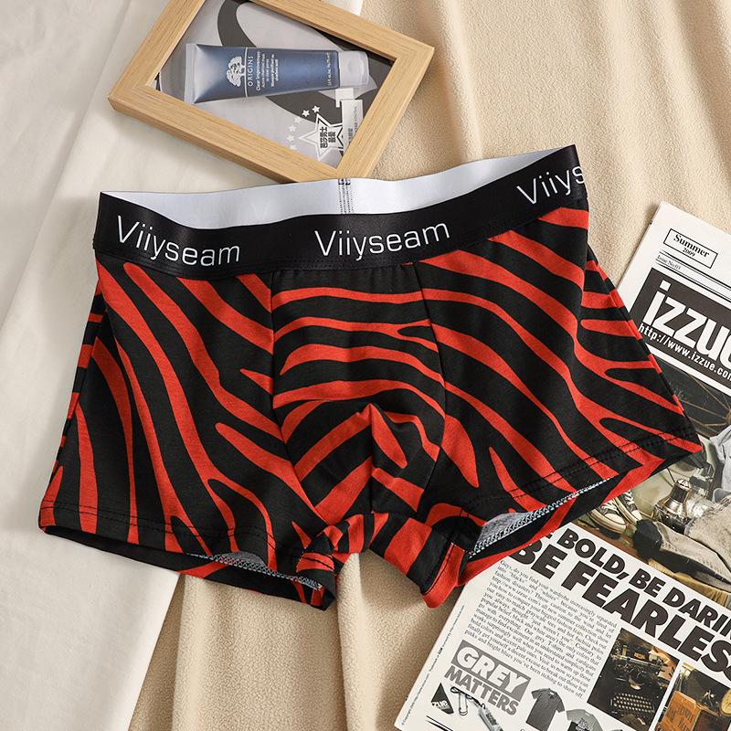 Leopard Print Underwear Men Loose Boxer Cotton Man Penis Breathable Mens Boxers Caual Briefs