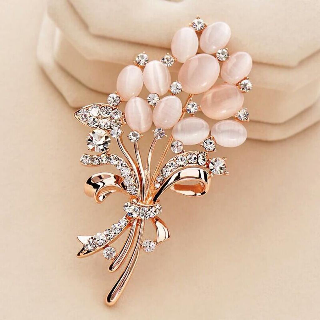 1PC Women's Elegant Tulip Flower Brooch Chest Flower Autumn/Winter Coat Coat Pin Fashion Dressing Gift -4858