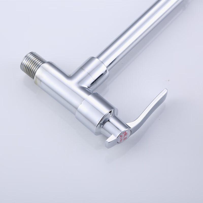 YIXI Copper Wall-Mounted Single Cold Kitchen Faucet with Gooseneck Spout