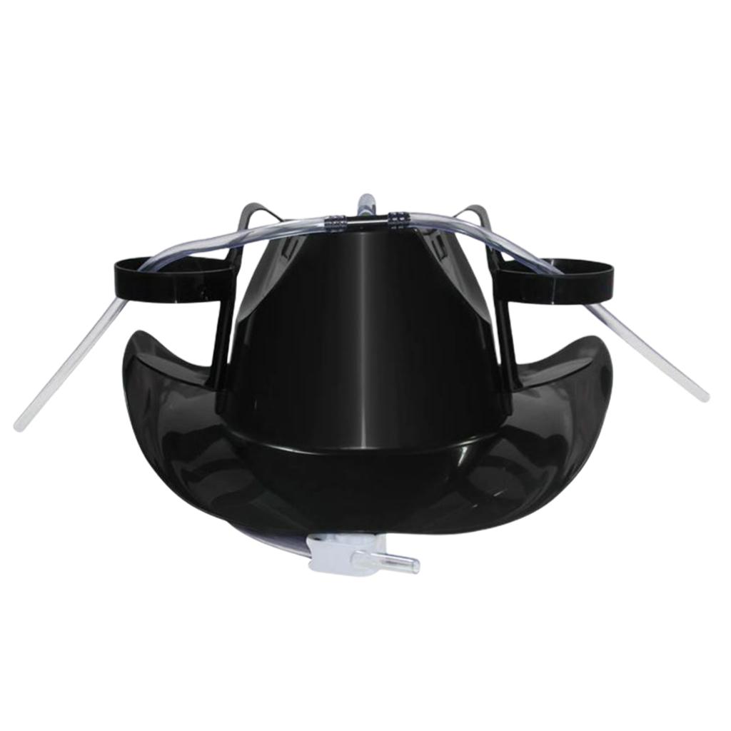 Lazy Lounged Straw Caps Beer Birthday Party Funny Unique Toy Prop Holder Guzzler Helmet Drinking Beer Cola Coke Soda