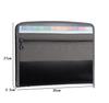 A4 Double Zipper Accordion File Bag, 13-Pocket Waterproof Student Folder