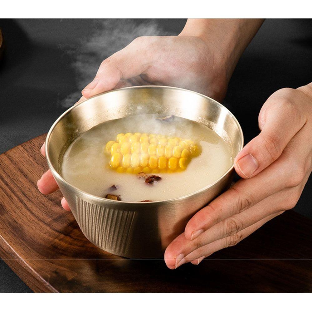 Anti Scald Double Layer Soup Bowl Heighten Bottom Ice Cream Containers Kitchen Supply