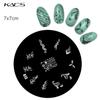 KADS 1PC Round Stainless Steel Nail Art Nail Stamping Plates Manicure Stamp DIY for Nail Templates Classic Series Tools