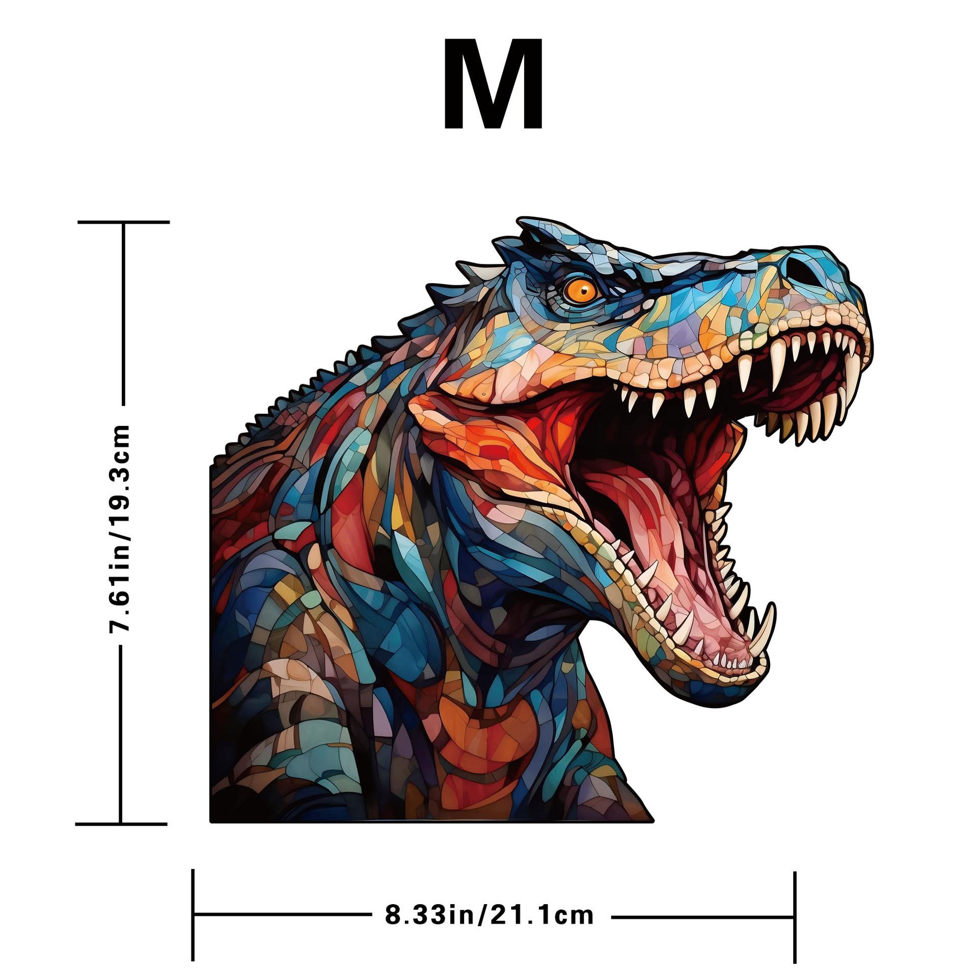 Tyrannosaurus Puzzle Wooden Special-Shaped Splicing Toy Original High-Difficulty Puzzle Decompression And Assembly