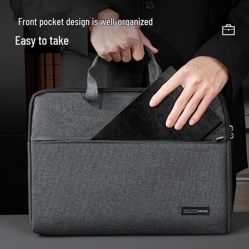Gureide Men's Portable Zipper Briefcase