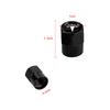 4Pcs Metal Car Logo Wheel Tire Hex Valve Caps Stem Case Covers For Tesla Model S Model X Model Y Cybertruck Model 3 Model Y