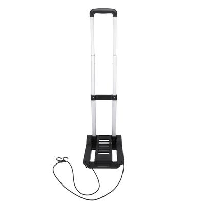 Folding Hand Truck 200lbs 4 Wheel Cart Collapsible Luggage Rolling Cart Enhanced Stability Easy Moving for Home Office