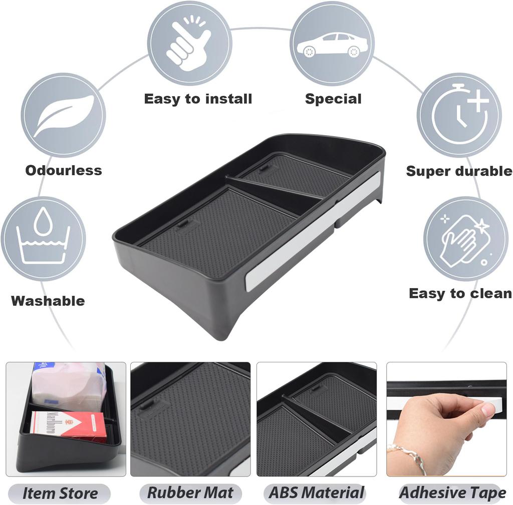 For Toyota Corolla 2019-2025 Corolla Cross 2025-2025 Center Console Dashboard Organizer 8inch Screen Dash Board Storage Box Tray