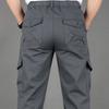 Spring and Autumn Outdoor Pure Cotton Cargo Pants for Men, Loose Straight-Leg, Plus Size Work Trousers, Versatile for Mountaineering and Casual Wear