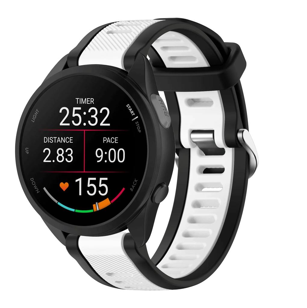 20 22mm Per Garmin Forerunner 165 music Cinturino Corsa Forerunner168 Silicone Braccialetto Originale Per Garmin Forerunner Venu 2 Cinturino