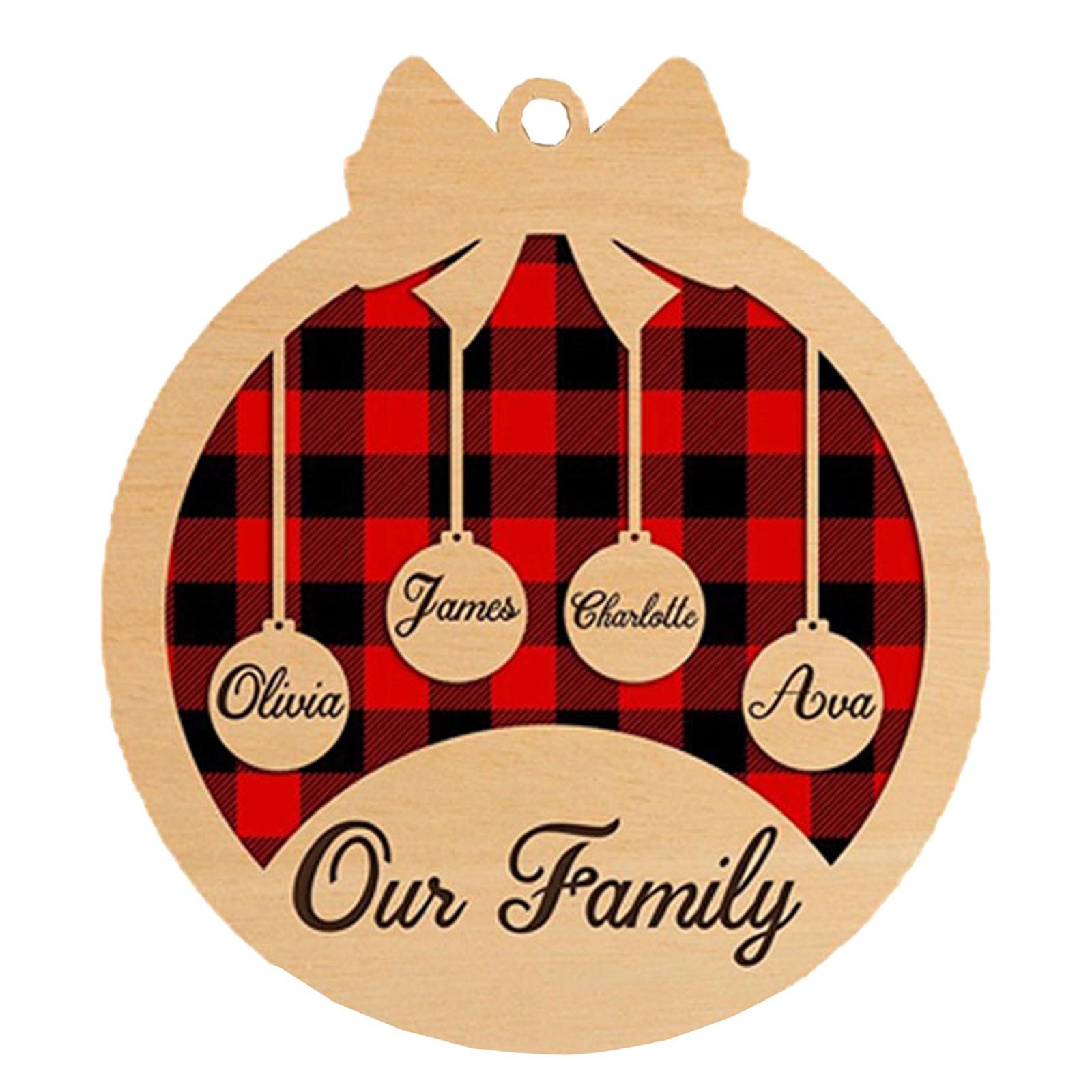 

Personalized Family Members Christmas Ornament,Personalized Family And Pet Ornament/Personalized Christmas Ornament/Personalized Christmas- Christmas One Size чорний