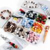 60 Pcs/Bag, Silicone Bead Set For DIY Handmade Creation, Applied To Jewelry, Clothing, Backpacks, Keychains, Etc