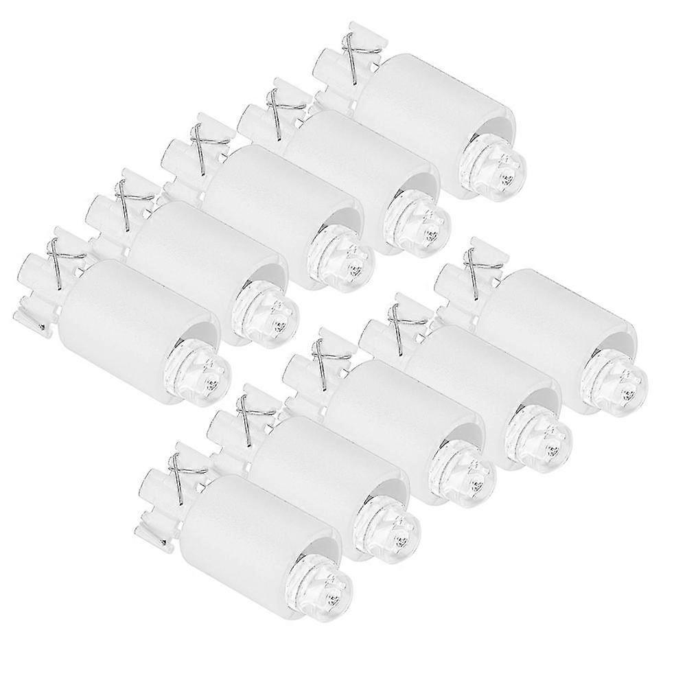 Arcade Game White LED Buttons - 10 Pack