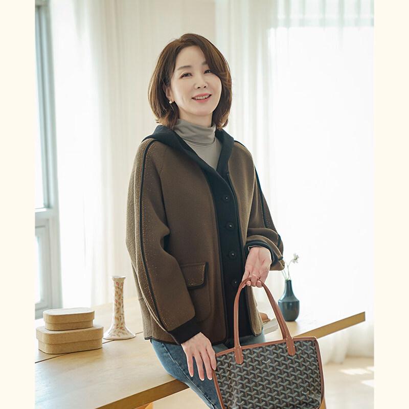 

Женская куртка JIANHU с капюшоном из смесовой шерсти EU 40