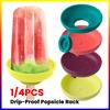 Tropfsicheres Eis am Stiel Gestell Silikon Tropffreier Eis am Stiel Halter Wiederverwendbarer Kleckerfreier Halter für Gefrorene Leckereien für Sommertage