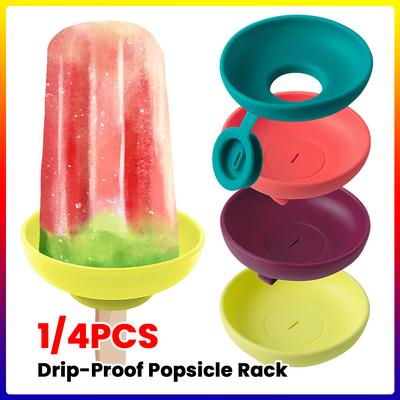 Drip-Proof Popsicle Rack Silicone Drip Free Popsicle Holder Reusable Mess-Free Frozen Treats Holder for Summer Days
