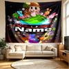 Custom Name Personalized Sprunki Game Print Tapestry, Wall Art Decor, Bedroom, Dorm, Apartment, LivingRoom, Party Backdrop, Gift for Birthday