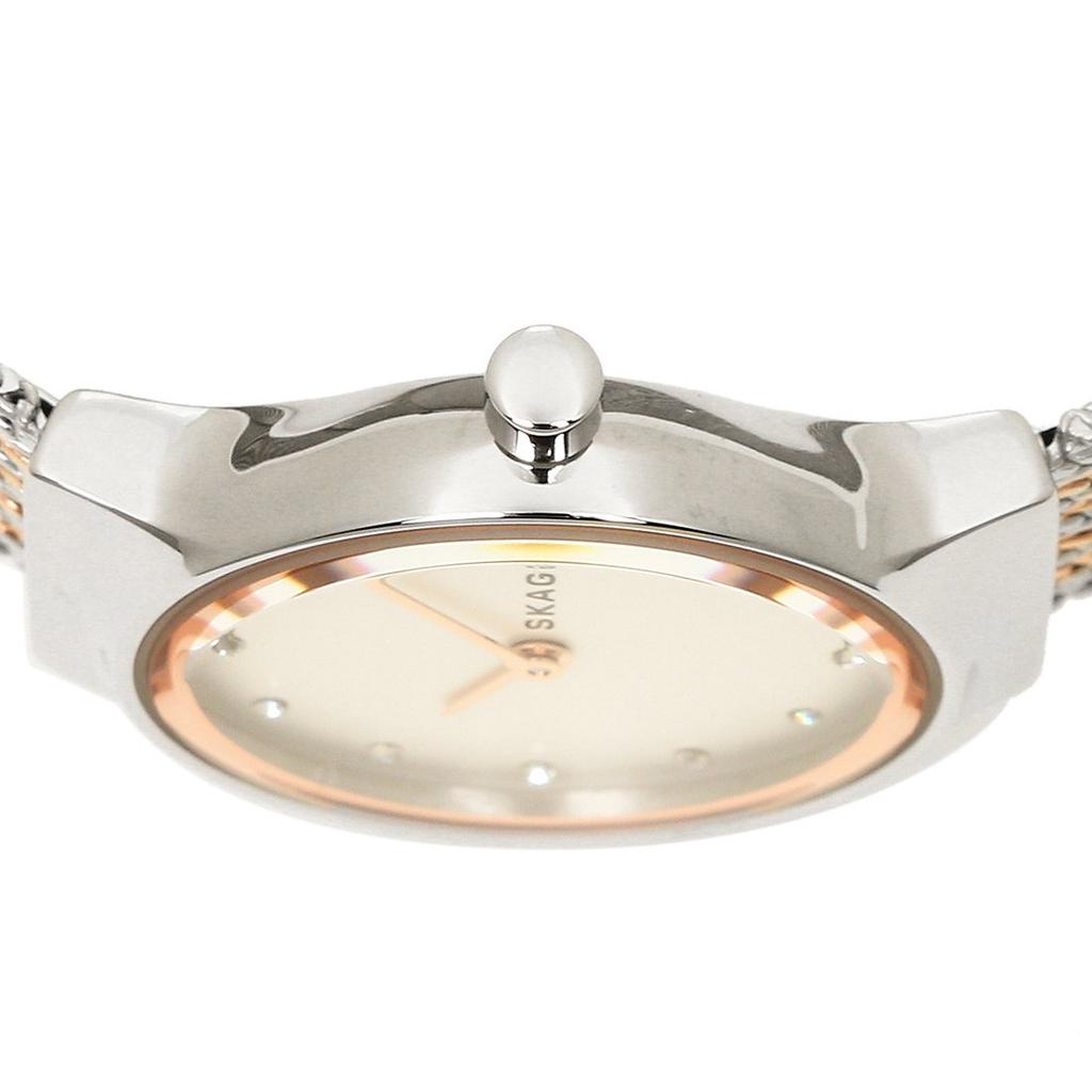Skagen Women's Watch SKW2699 in Silver/Rose Gold/White [Parallel Import]