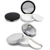 Horizon Mega 5g Ultra-Thin Powder Case with Mirror and Puff, Mesh Compact Powder Case, Loose Powder Case, Refillable Container for Face Powder, UV