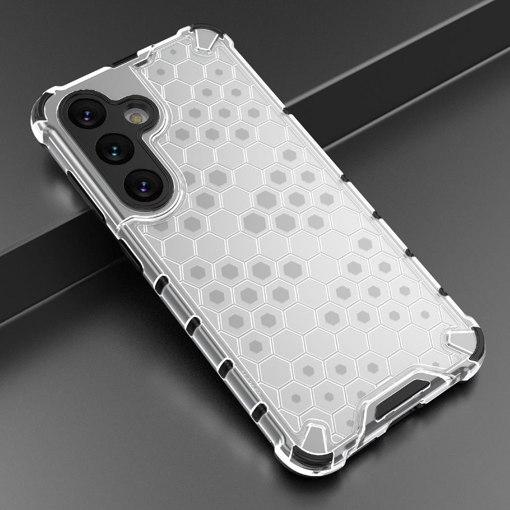 For Samsung Galaxy S24 Case TPU+PC Honeycomb Design Phone Cover