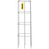 Tomato Cages, 11.8" X 11.8" X 46.1", 10 Packs Square Plant Support Cages, Silver PVC-Coated Steel Tomato Towers for Climbing Vegetables, Plants,