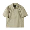 BROMPTON LONDON W Coolwave Half Zip T-Shirt - Beige (P252Wpl186)