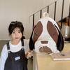 Stylish Cute Dog Preschool Backpack Soft Polyester Lining For Daily Use