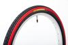 Panaracer PASELA COMPACT 18x1.50 Clincher Wheels, Black/Red Line, 8H185BOP-PA-BR