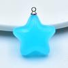 Jelly Color Acrylic Five-Pointed Star Earrings and Bag Charms for DIY Jewelry Accessories