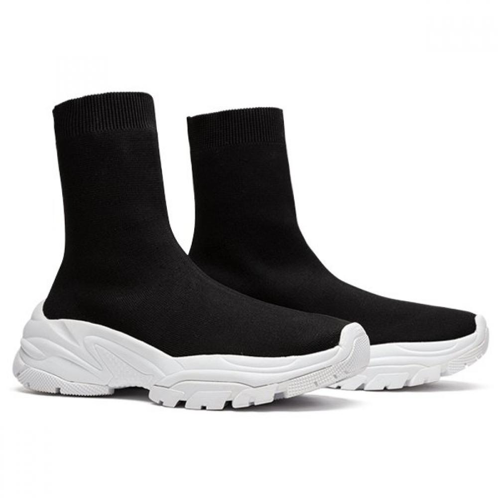 Akiii Classic Chunky Socks Boots 3.5cm 4color  Akakauw0223 blacks/230mm