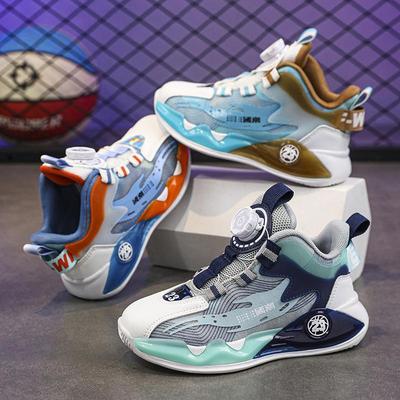 Jungen Sportschuhe 2025 Herbst und Winter Fleece drehbarer Knopf Klassenkamerad Trend leicht stoßdämpfend Sport- und Freizeitschuhe einzeln