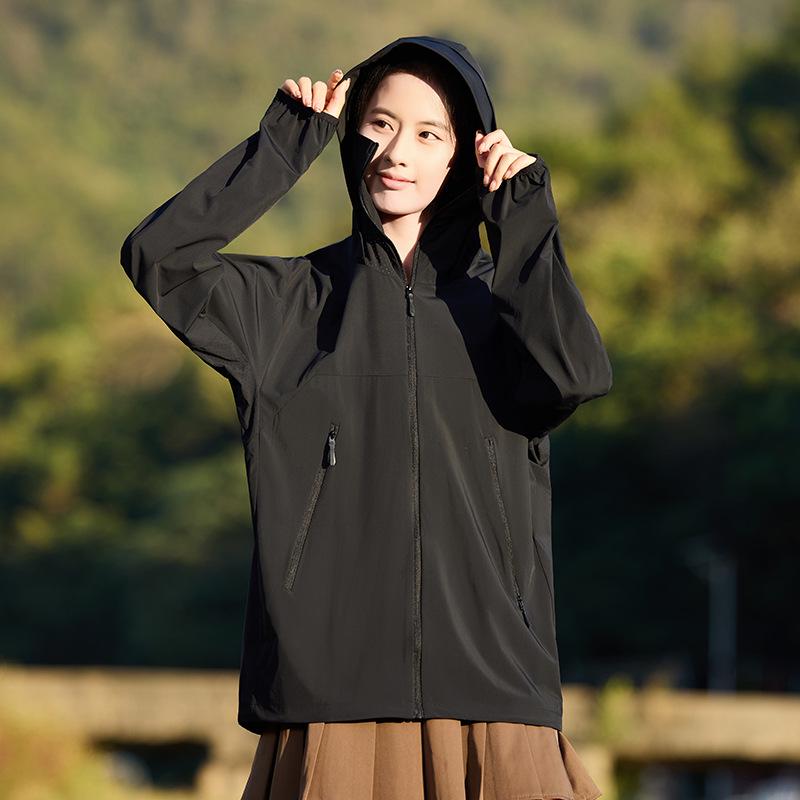 8118 Ice Silk UPF50+ Sun Protection Hoodie - Unisex Summer Outdoor Casual Wear